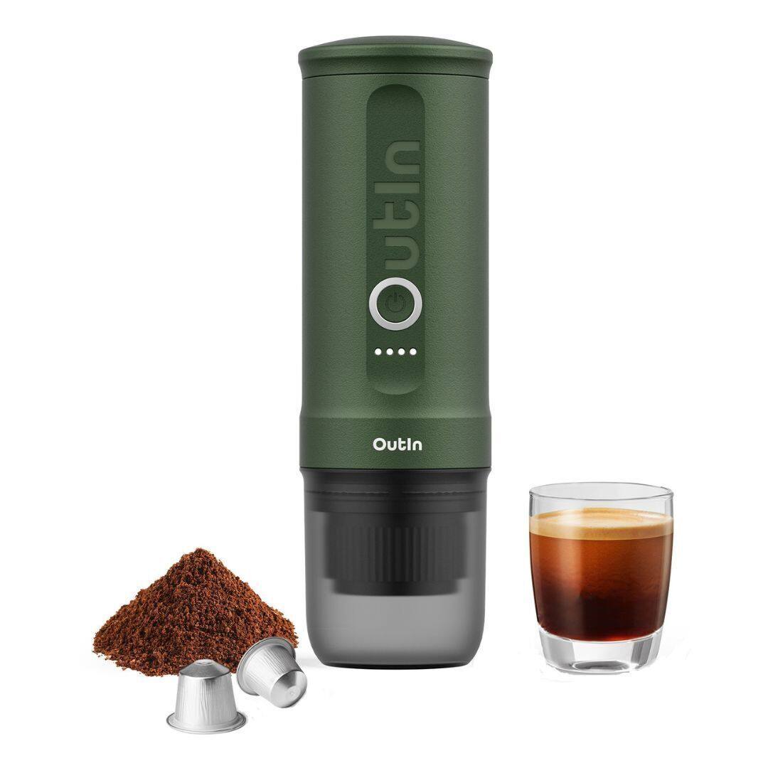 Outin Nano コーヒーメーカー 3点セット Outin Nano Portable Electric Espresso Machine Bundle Green A000002