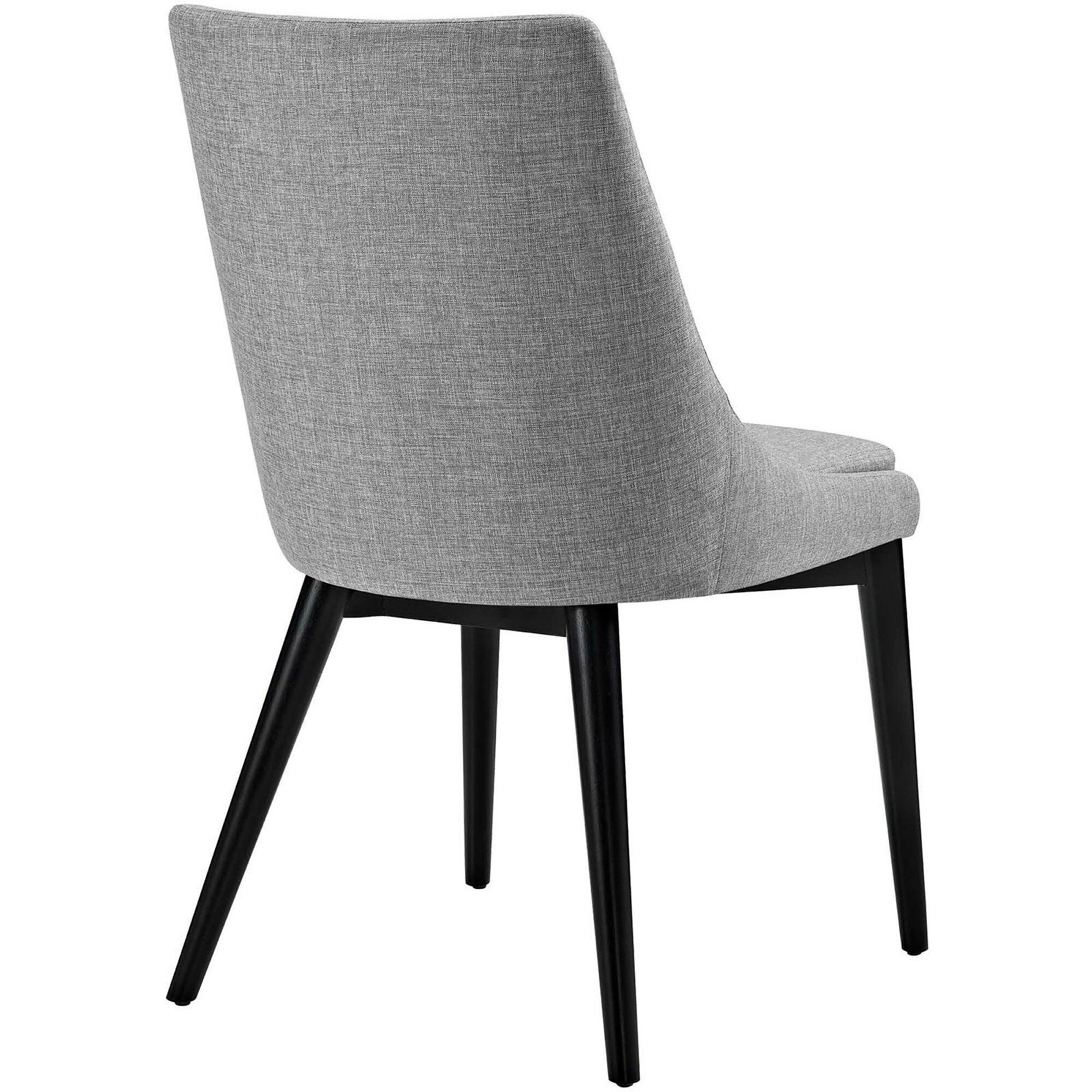 Left. Modway - Viscount Fabric Dining Chair by Modway - Gray.