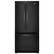 Front. Whirlpool - 22 cu. ft. French Door Refrigerator with Humidity-Controlled Crispers - Black.