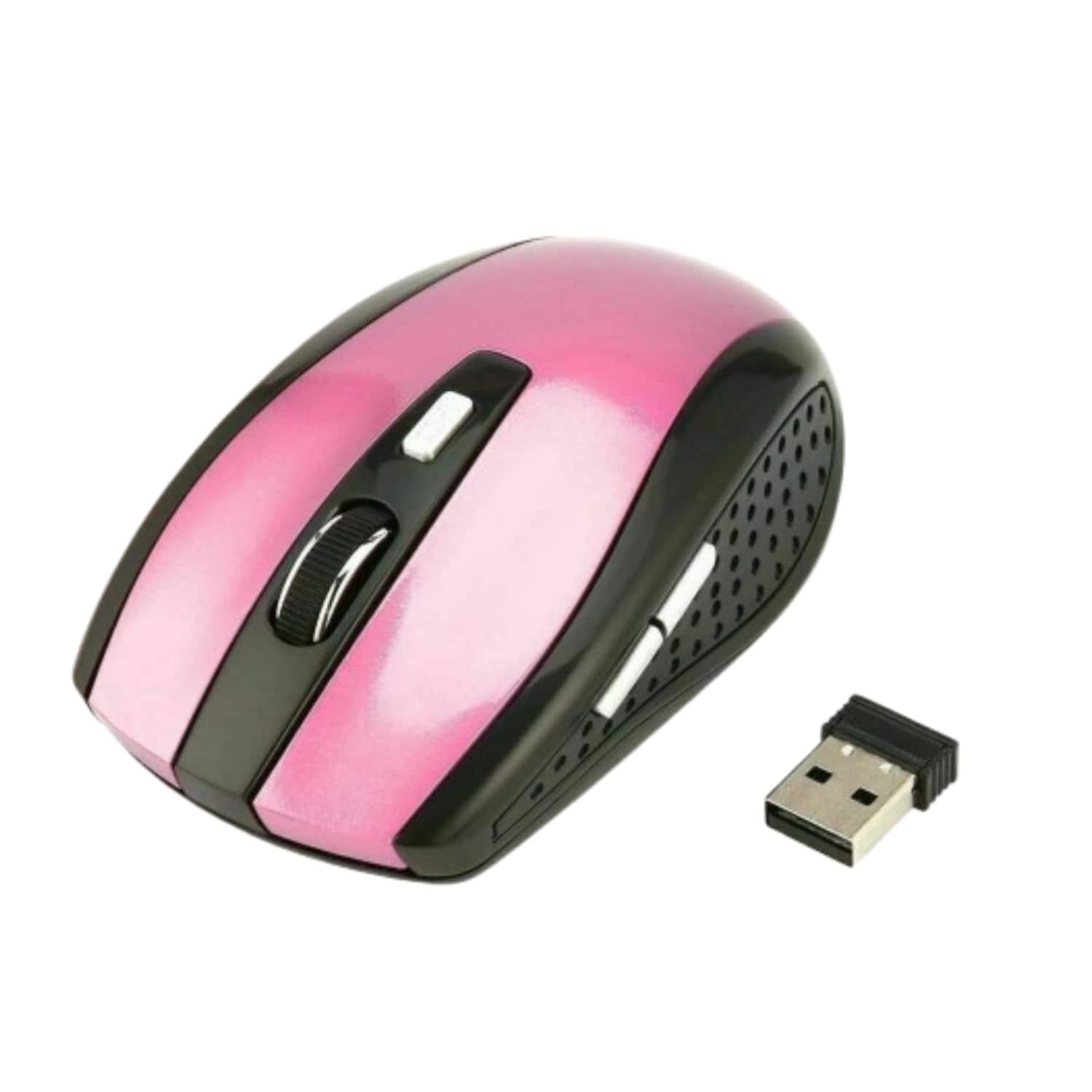 Front. Stock Preferred - 2.4GHz Wireless Optical Mouse with USB Receiver Pink - Pink.