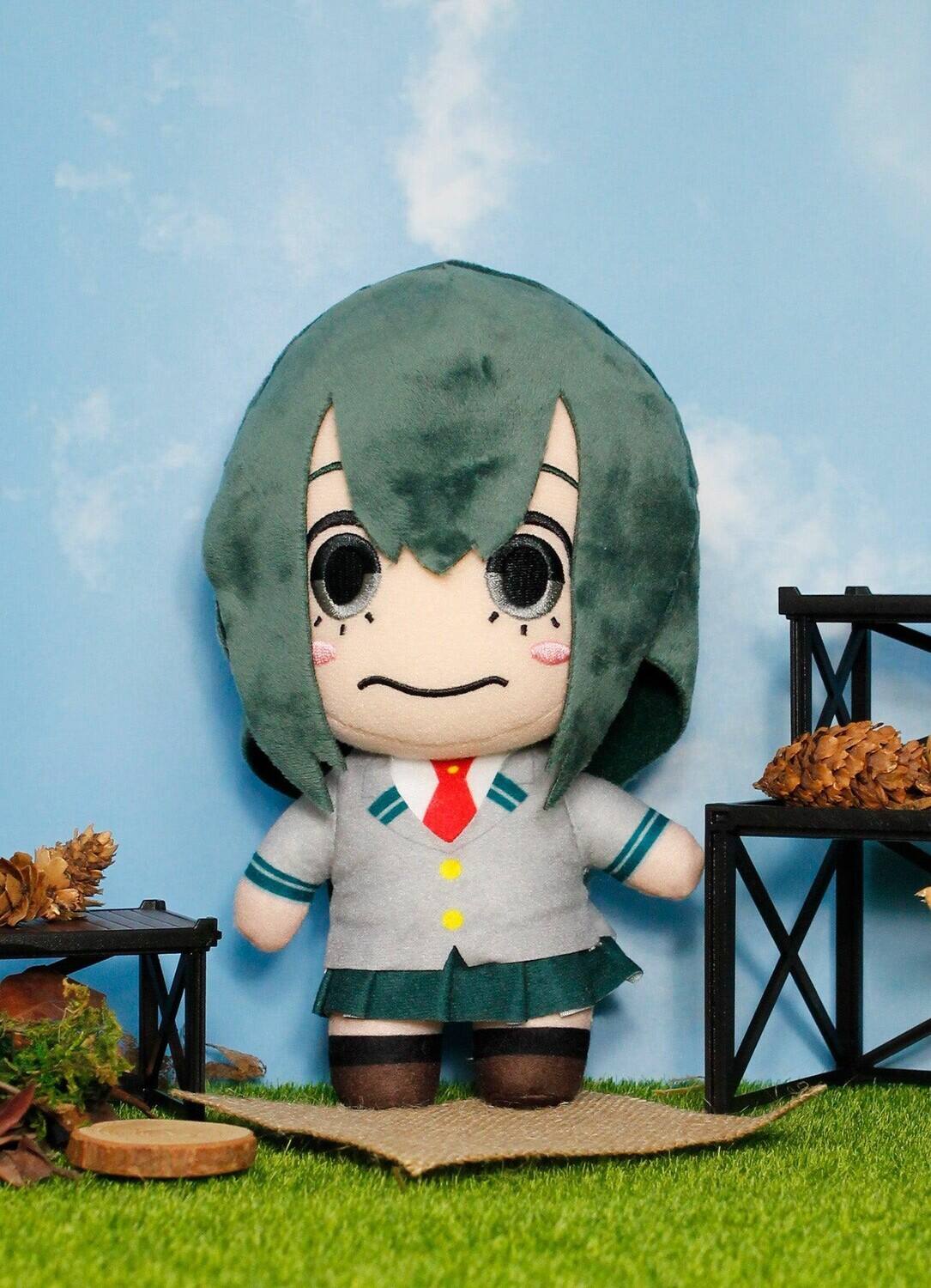 Alt View 2. Great Eastern - Great Eastern - My Hero Academia - 8" Plush - Tsuyu Asui Seifuku (MHA)   - COLLECTIBLES - Multicolor.