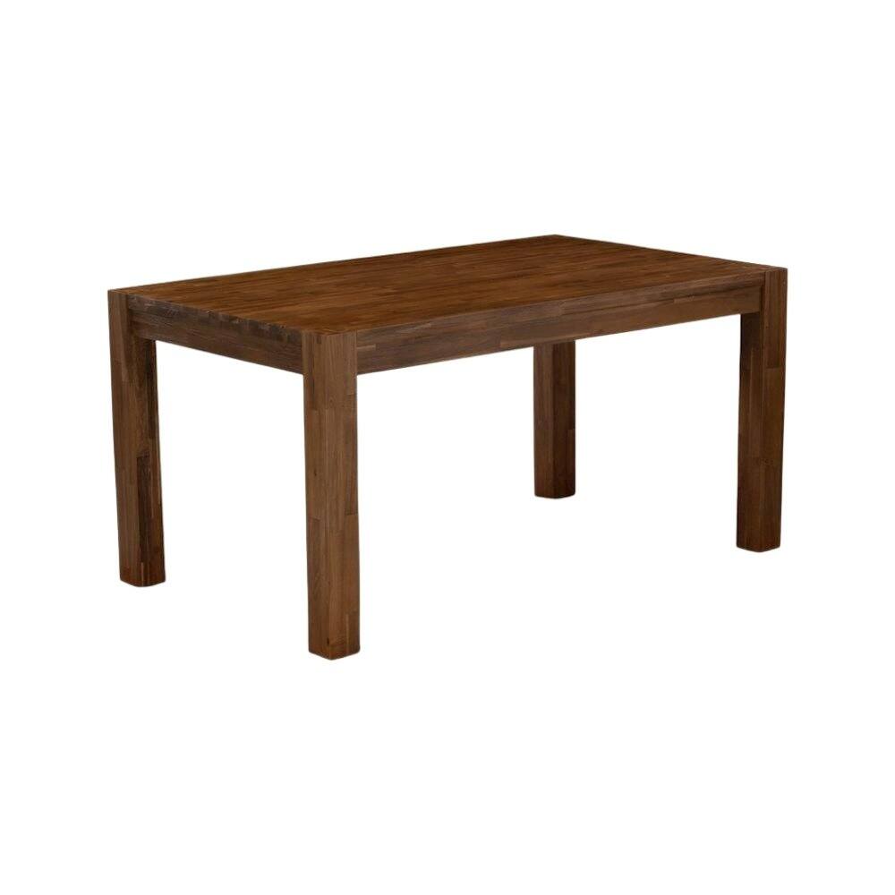 Alt View 3. FurniFact - Rectangular Kitchen Table - Walnut.