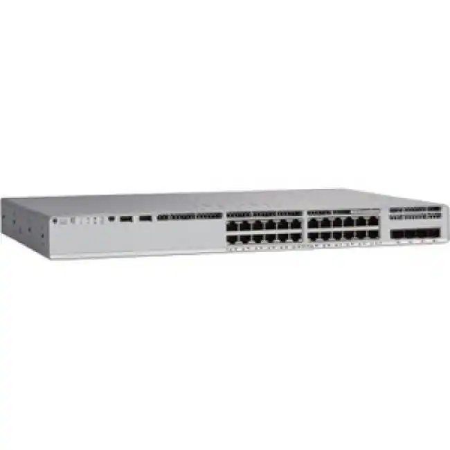 Front. Cisco Consumer Products - Cisco Catalyst 9300L-24T-4G-E Switch - 24 Ports - Manageable - Gigabit Ethernet - 1000Base-X - 3 Layer Supported - Unknown.
