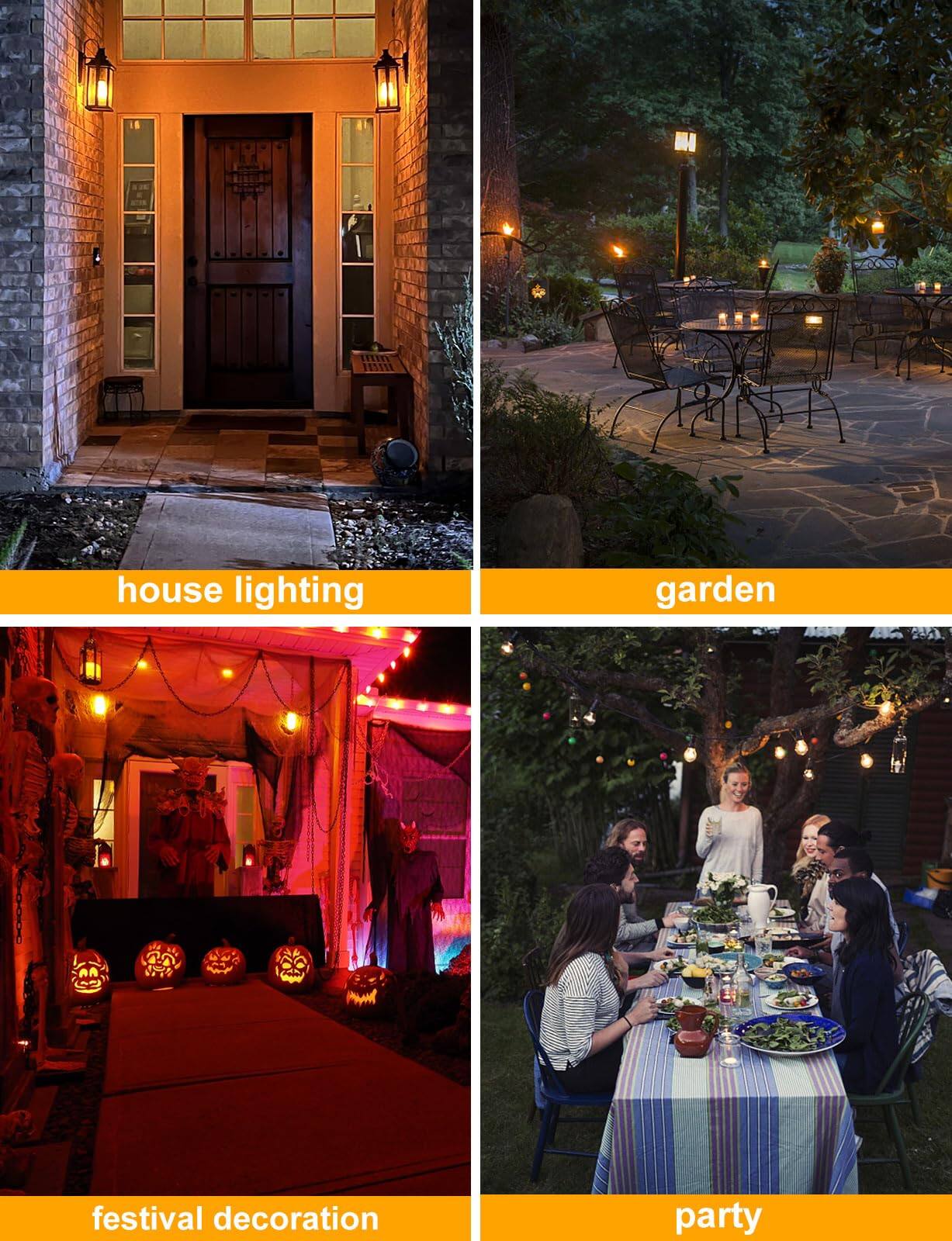 - House lighting
- Garden
- Festival decoration
- Party