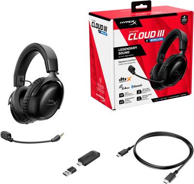 HyperX Cloud III S Wireless Gaming Headset for PC, PS5, PS4 HyperX Cloud III S Wireless Gaming Headset for PC, PS5, PS4