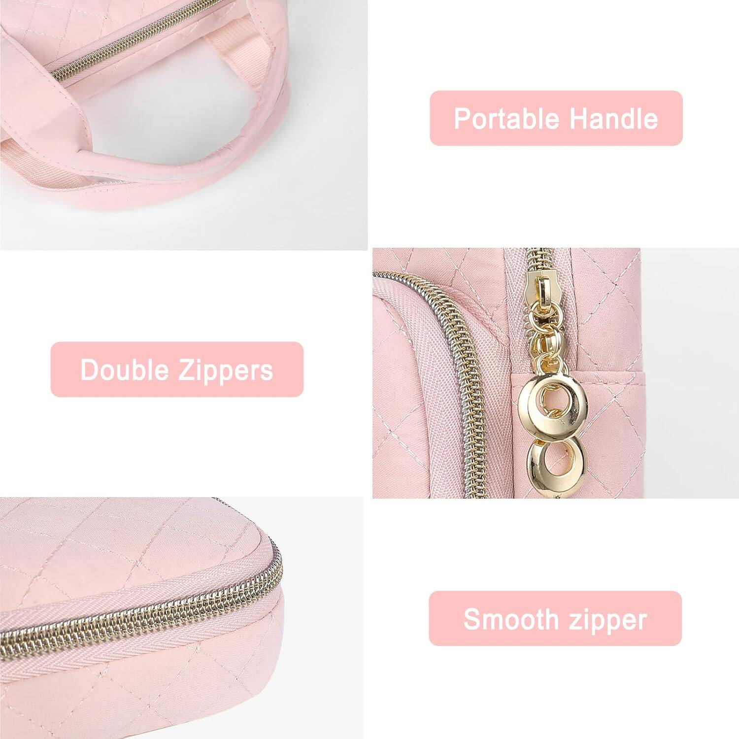- Portable Handle
- Double Zippers
- Smooth zipper