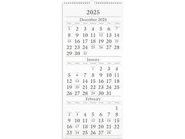 AT-A-GLANCE - 2025 12" x 27" Three-Month Wall Calendar - White/Black