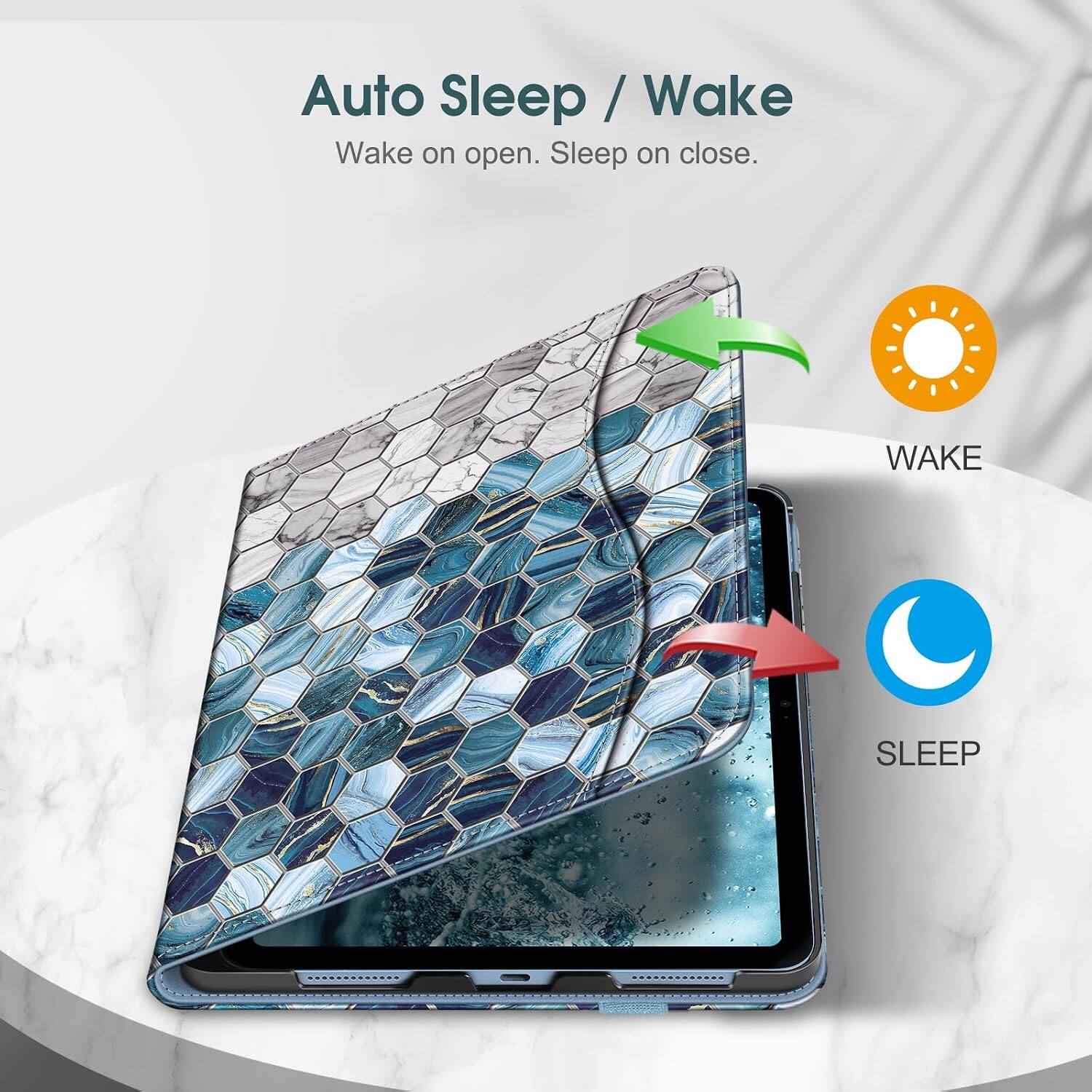 Auto Sleep / Wake  
Wake on open. Sleep on close.  
WAKE  
SLEEP