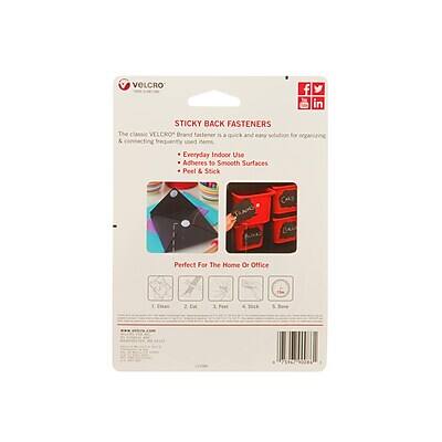 Sure, here is the corrected and grouped text:

---

**VELCRO**

**STICKY BACK FASTENERS**

The classic VELCRO Brand fastener is a quick and easy solution for organizing & connecting frequently used items.

- Everyday Indoor Use
- Adheres to Smooth Surfaces
- Peel & Stick

**Perfect For The Home Or Office**

1. Clean
2. Cut
3. Peel
4. Stick
5. Use

---

**Instructions:**
1. Clean the surface.
2. Cut the fastener to size.
3. Peel off the backing.
4. Stick the fastener in place.
5. Use as needed.

**Features:**
- Adheres to smooth surfaces
- Reusable
- Easy to install

**Perfect For The Home Or Office**

---

**VELCRO**