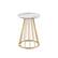 Alt View 24. Walker Edison - Modern Round Cage-Leg Side Table - Faux White Marble.
