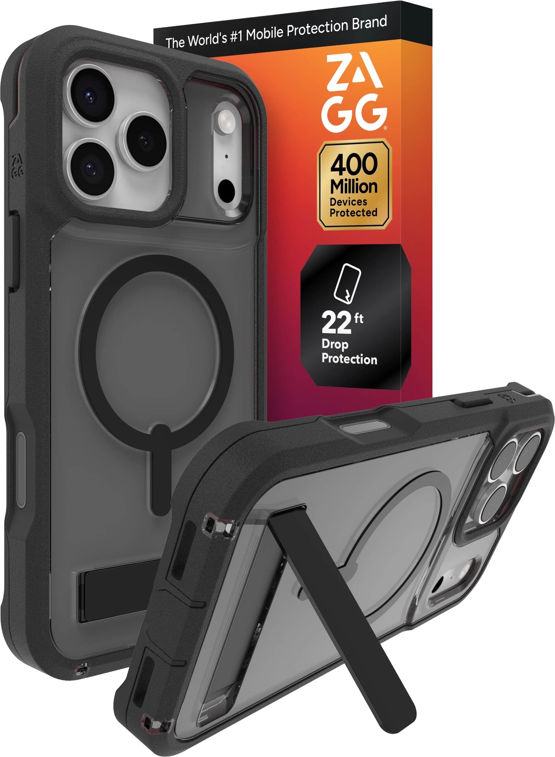 The World's #1 Mobile Protection Brand

ZAGG

400 Million Devices Protected

22 ft Drop Protection