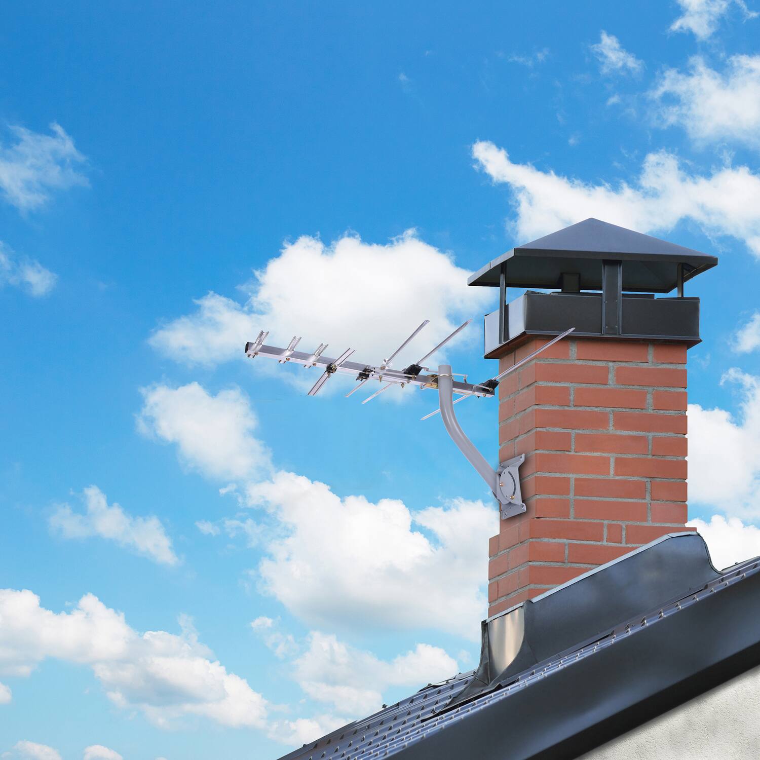 Alt View 8. RCA - Rca Ant754e Compact Outdoor Antenna, 75-mile Range - Gray.