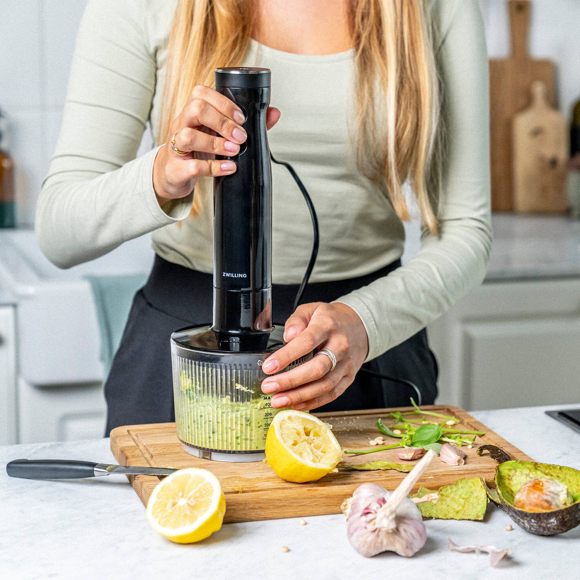 Alt View 1. ZWILLING - ZWILLING Enfinigy Handblender and Accessory 4-pc Set - Black.