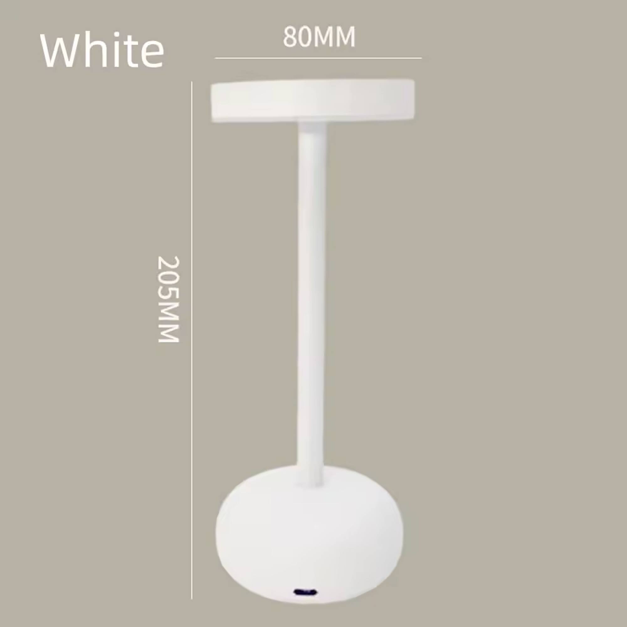 YONWAY - 4000mAh Metal Reading Lamp, USB Ambient Table Lamp, 3-color Touch Night Light, Portable Outdoor Table Light for Bedroom