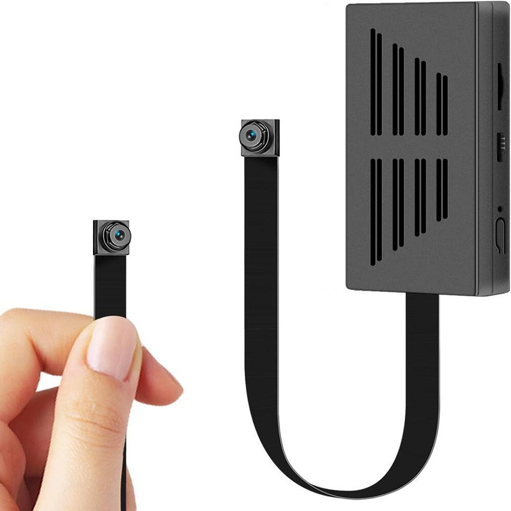 Front. RTMB - Mini Video Cameras 64GB 1080P Mini Portable Nanny Video Recorder with Motion Detection Security Cameras - Black.