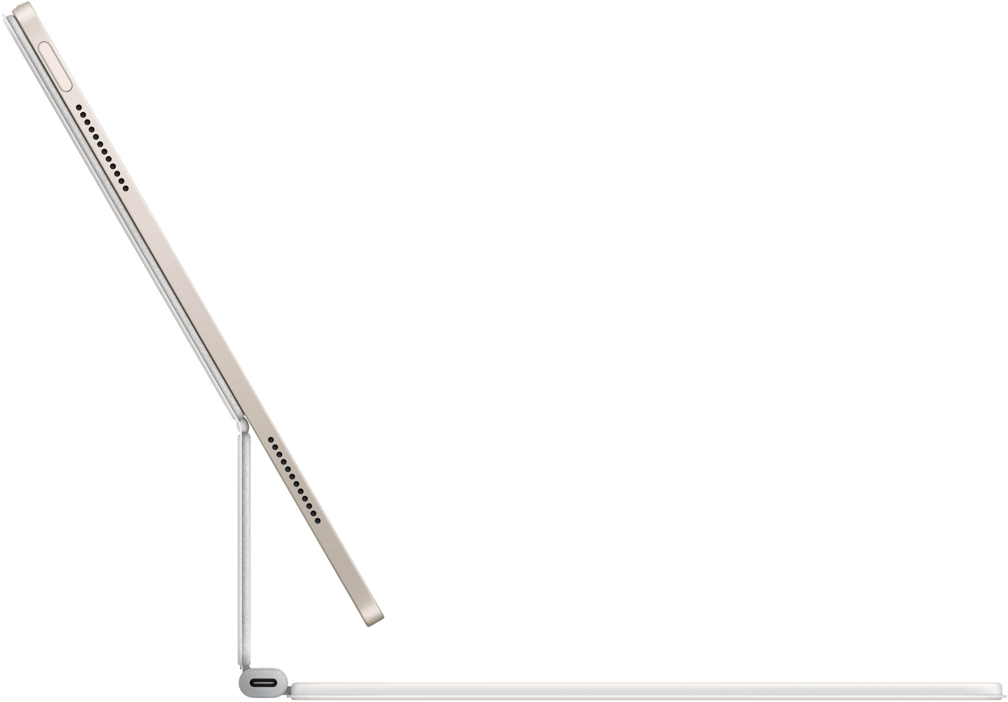 Alt View 2. Apple - Magic Keyboard for iPad Air 13-inch (M3) - White.