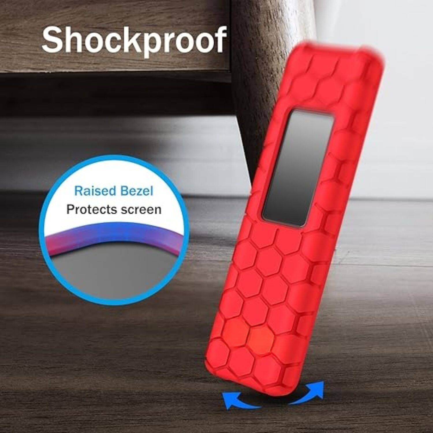 Shockproof

Raised Bezel Protects screen