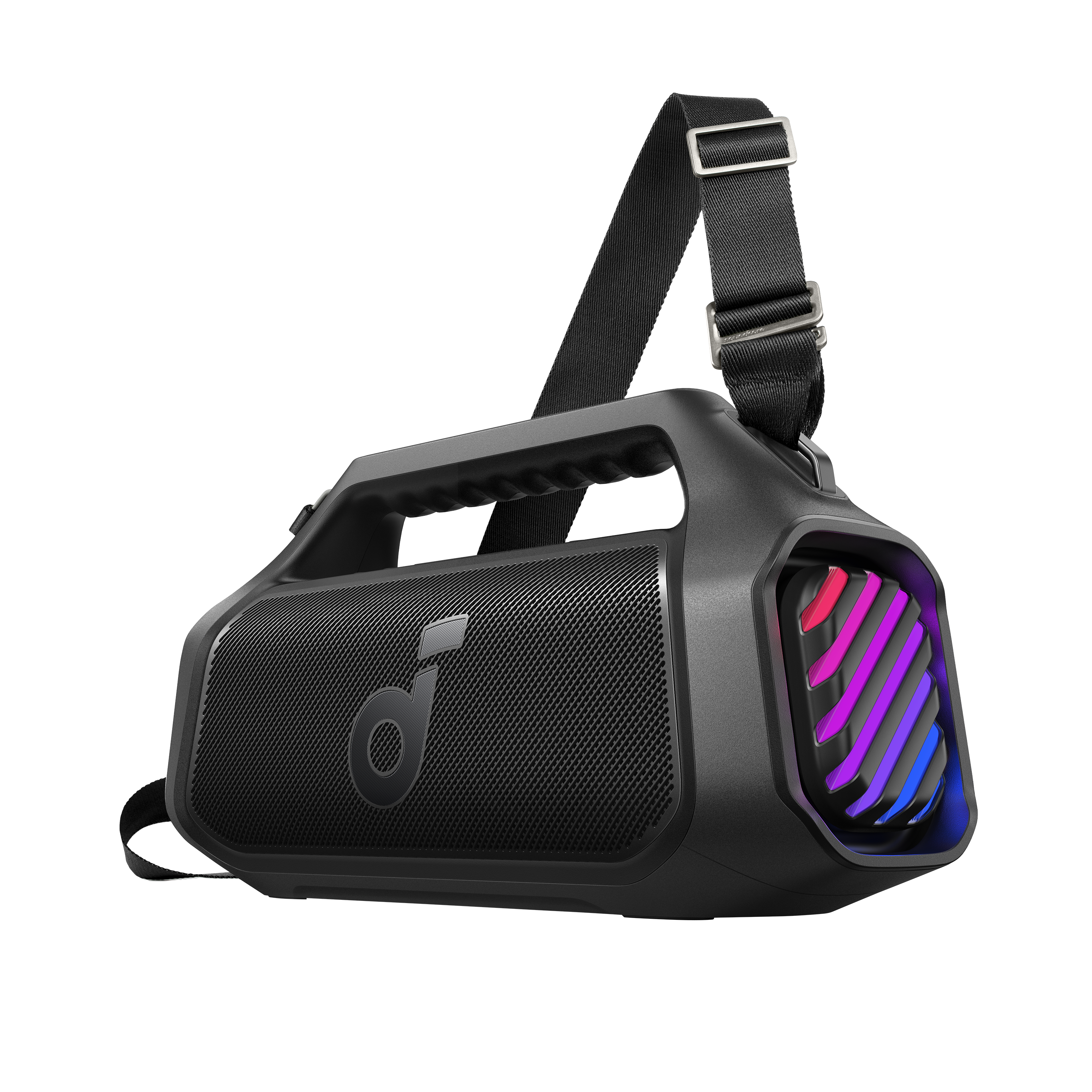 Alt View 13. Soundcore - by Anker Boom 2 Plus IPX7 Waterproof 140W Bluetooth Speaker with Subwoofers, BassUp 2.0, Custom Lighting, & Power Bank - Black.