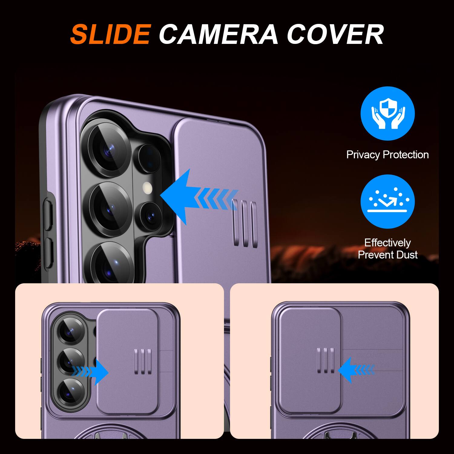 SLIDE CAMERA COVER

Privacy Protection

Effectively Prevent Dust