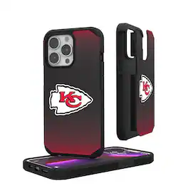 Keyscaper - NFL - Kansas City Chiefs Linen Logo iPhone Rugged Case - 15 - Black