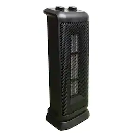 Comfort Glow - Ceh625 Ceh625 1,500-watt-max Portable Oscillating Ceramic Fan Tower Heater With Thermostat - Black