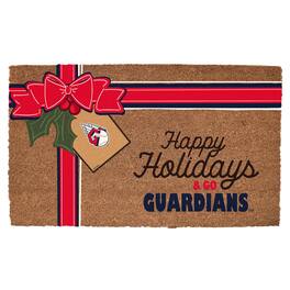 The Memory Company - Cleveland Guardians 20" x 30" Holiday Gift Wrap Coir Door Mat - Multicolor