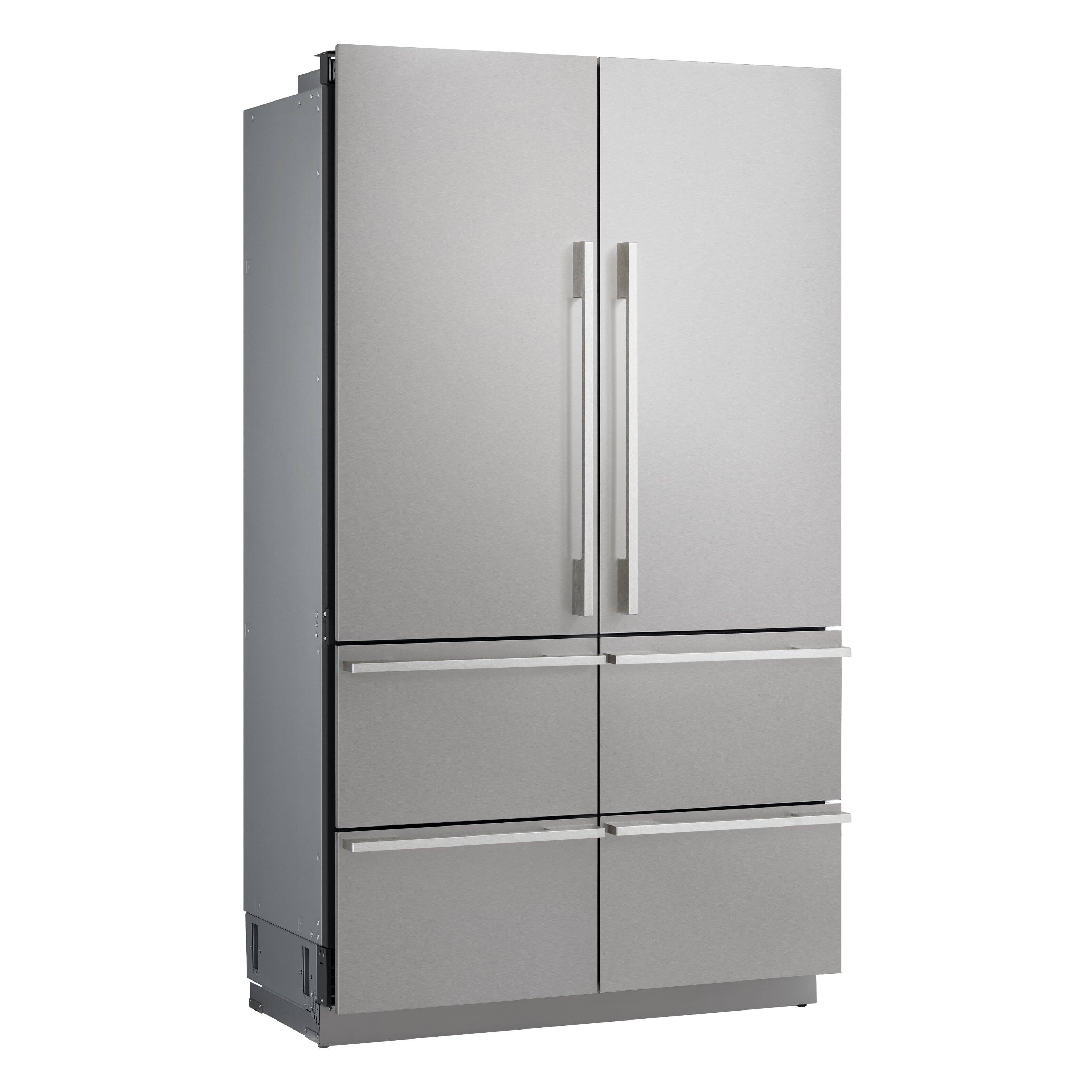 Alt View 1. SKS - 48-in Built-In French Door Refrigerator - Stainless Steel.