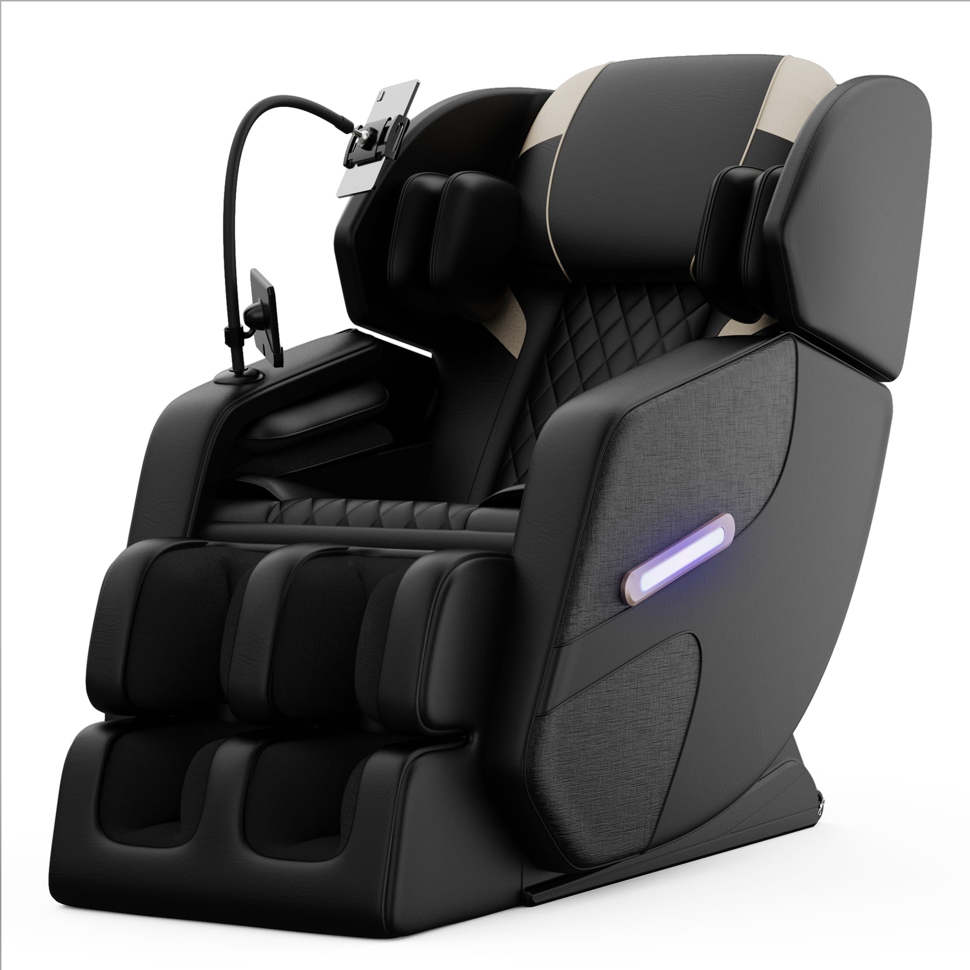 ZACHVO - Zero-Gravity Full-Body Massage Chair - Black