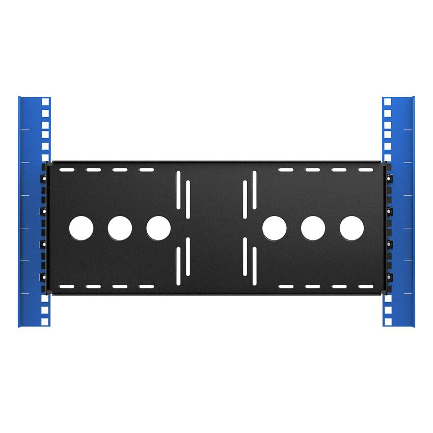 Alt View 2. RackSolutions - RackSolutions 4U Adjustable Monitor Rackmount (No Monitor) - Black.