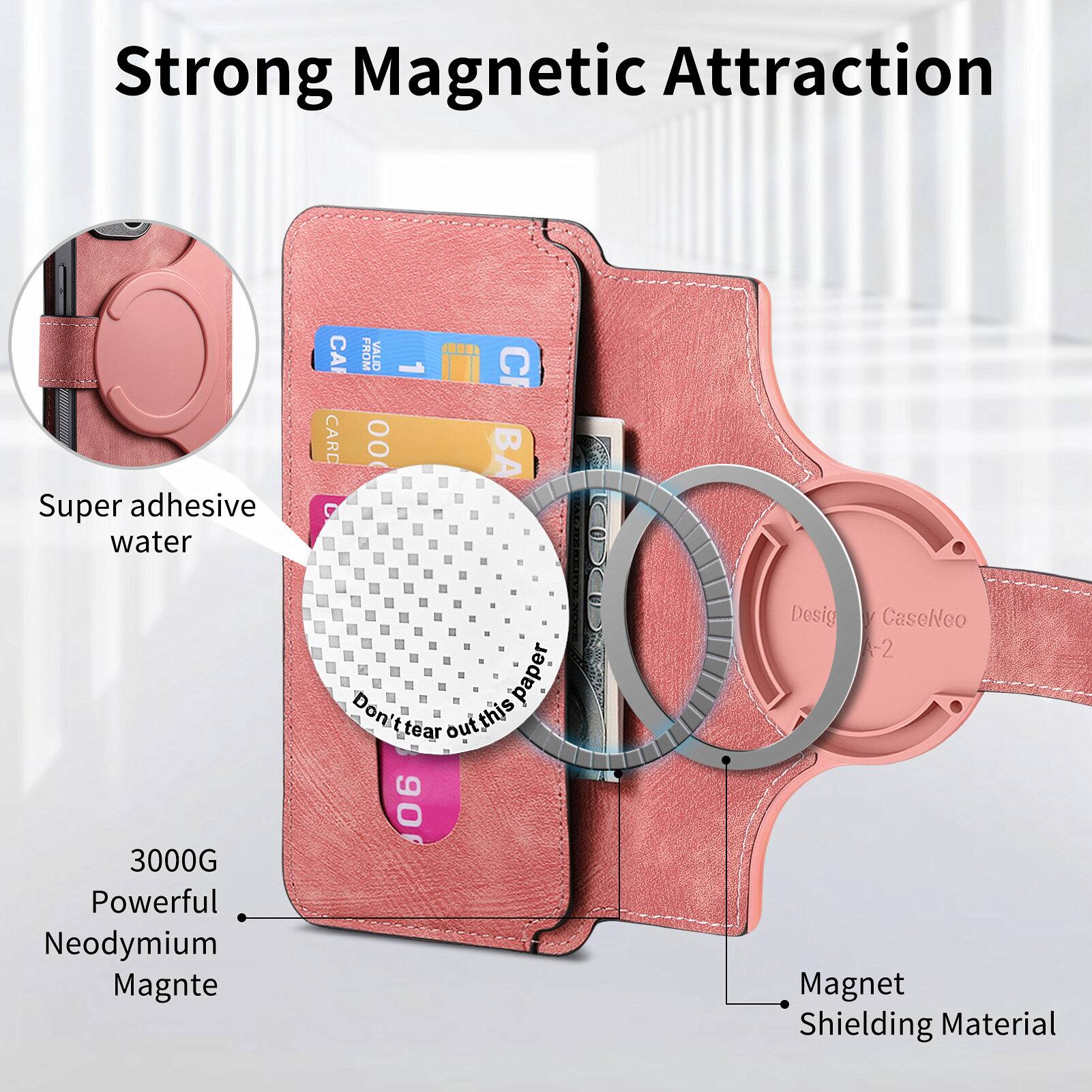 Strong Magnetic Attraction  
Super adhesive water  
3000G Powerful Neodymium Magnet  
CA FROM VALID 1 C  
CARC 00 BA  
Don't tear out this paper  
CIDC Design  
CaseNeo -2  
Magnet Shielding Material