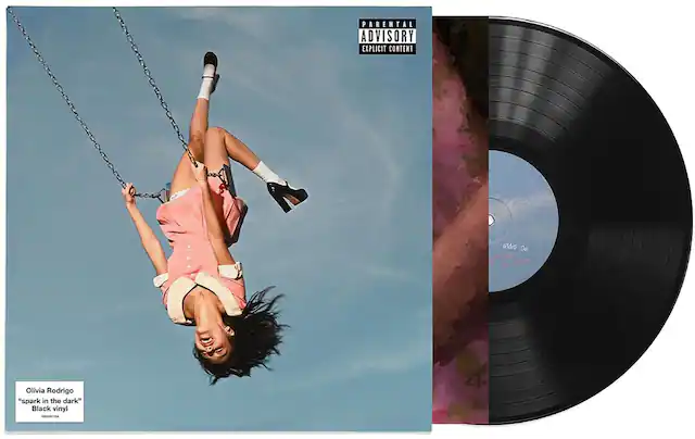 PARENTAL ADVISORY EXPLICIT CONTENT
Olivia Rodrigo "spark in the dark" Black vinyl