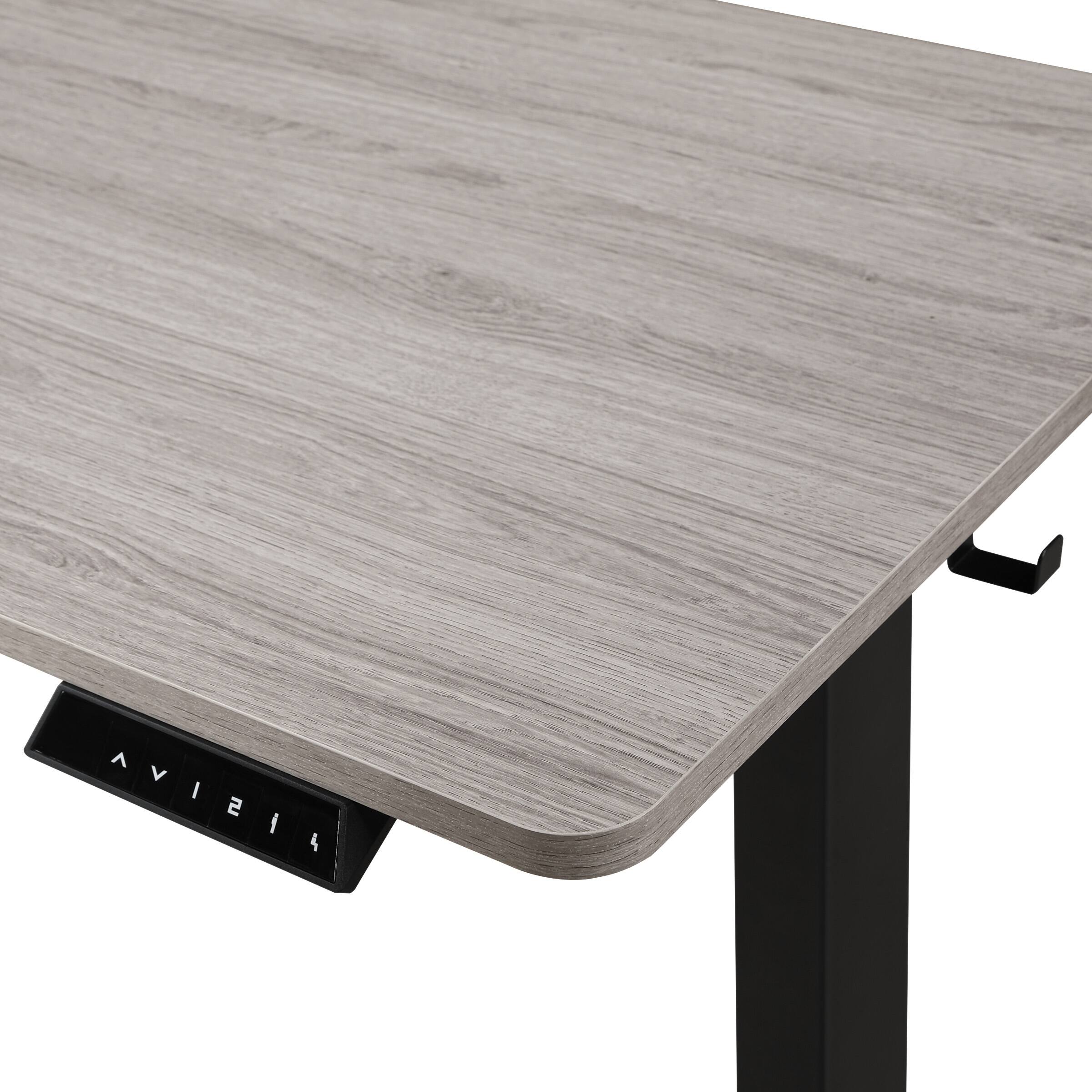 Alt View 3. OSP Home Furnishings - Primo Sit/Stand Electric 48" Desk - Black / Light Grey.