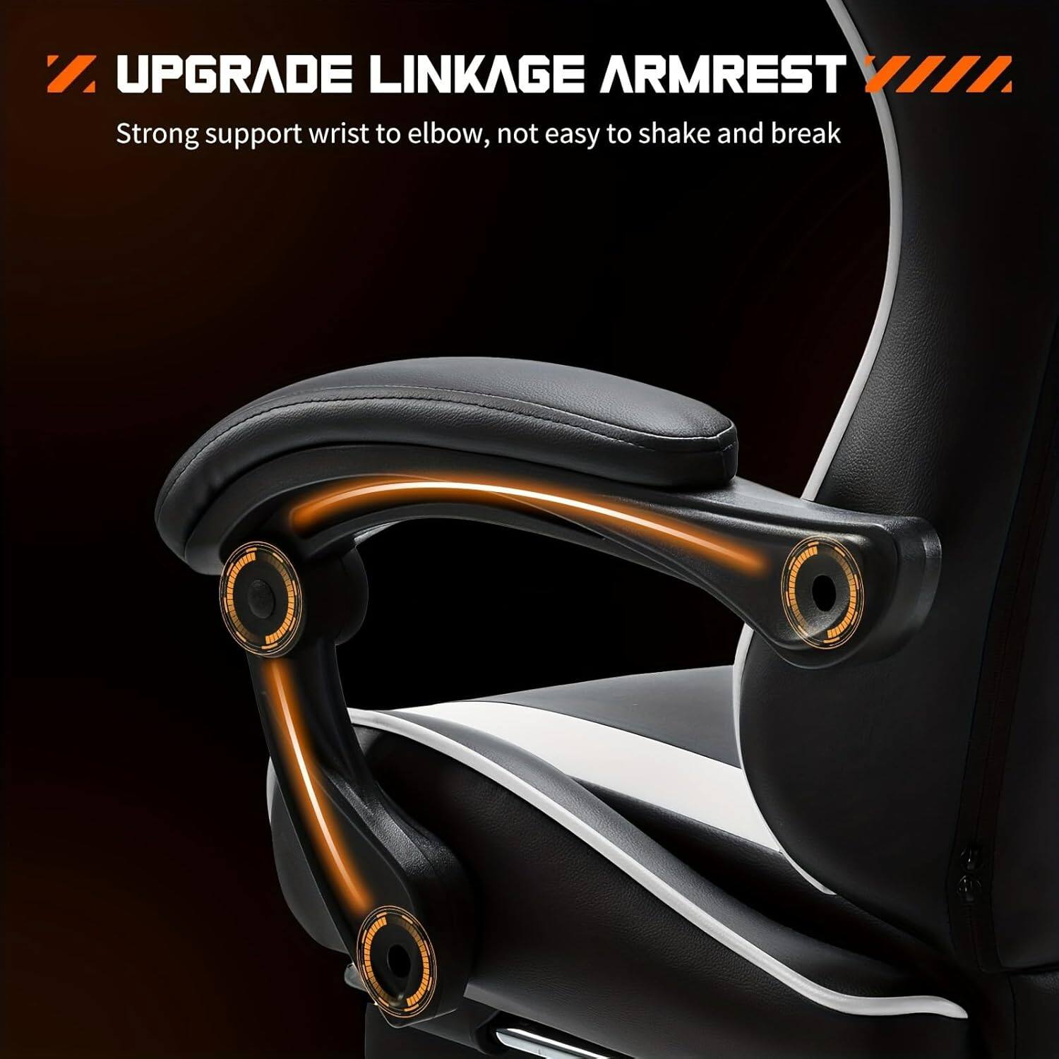 UPGRADE LINKAGE ARMREST

Strong support wrist to elbow, not easy to shake and break