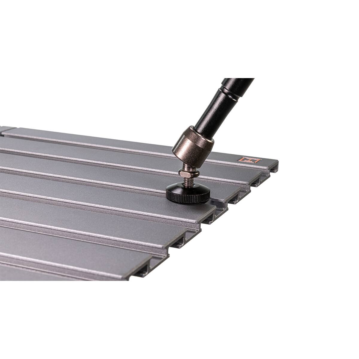 Alt View 2. Tether Tools - Tether Tools 1/4"-20 Thread Accessory Mount for AeroTrac Workstation, 3-Pack - Silver.