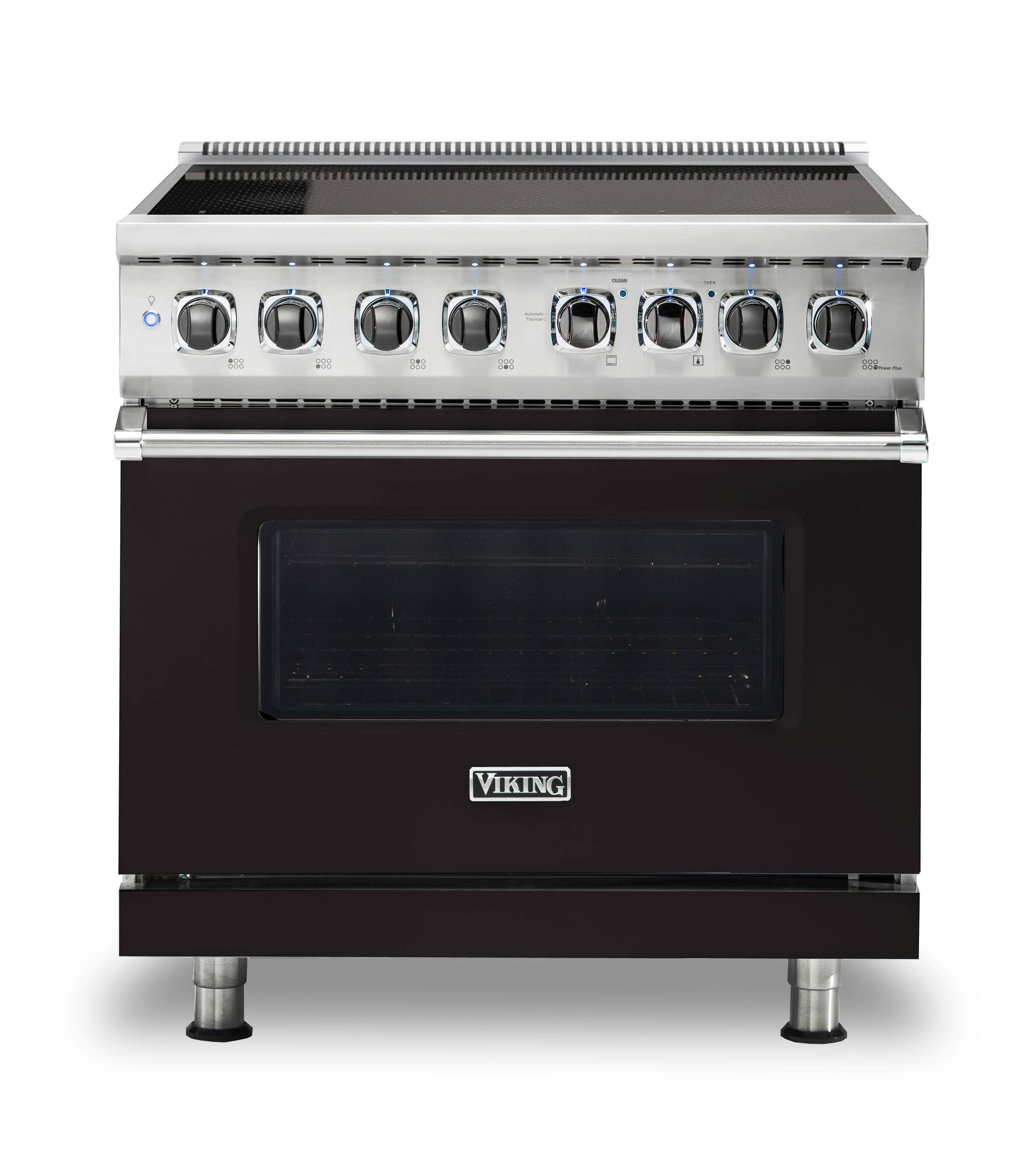 Viking - 5 Series 5.6 Cu. Ft. Freestanding Electric Induction Range - Onyx