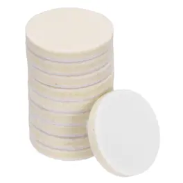 Unique Bargains - 10pcs Wool Felt Polishing Pads, 2 Inch Buffing Wheel Polish Pad Hook & Loop for Car Glass Plastic Metal Stone