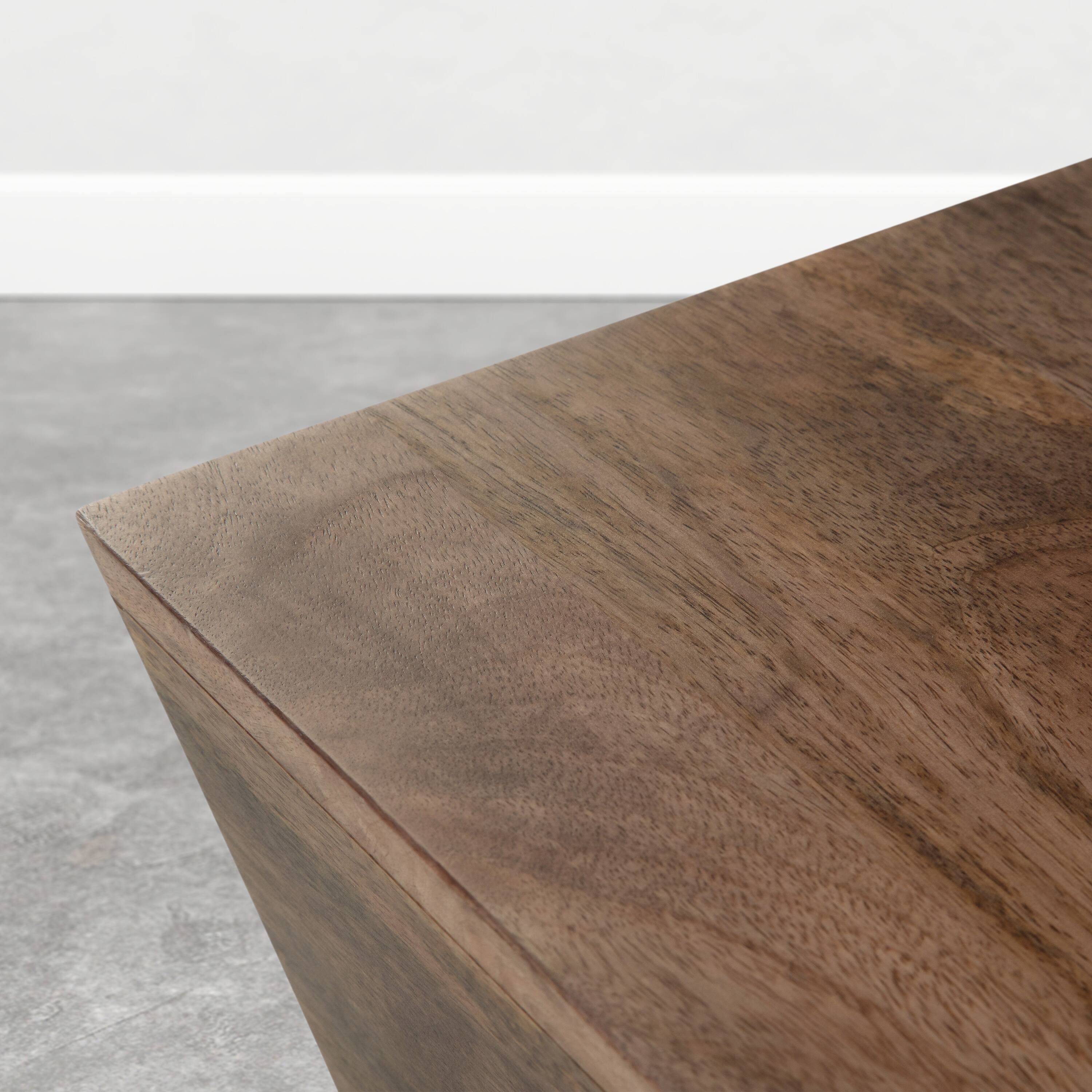 Alt View 1. Simpli Home - Abba 28 inch Wide Solid Mango Wood Square Coffee Table, Acacia Brown - Acacia Brown.