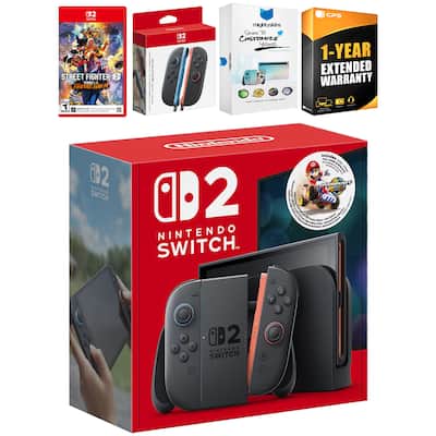 Switch 2 + Mario Kart World Bundle with Street Fighter 6, Extra Switch 2 + Mario Kart World Bundle with Street Fighter 6, Extra