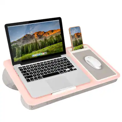 Front. LapGear - Home Office Lap Desk (Fits up to 15.6" Laptop) - Pink Blush.