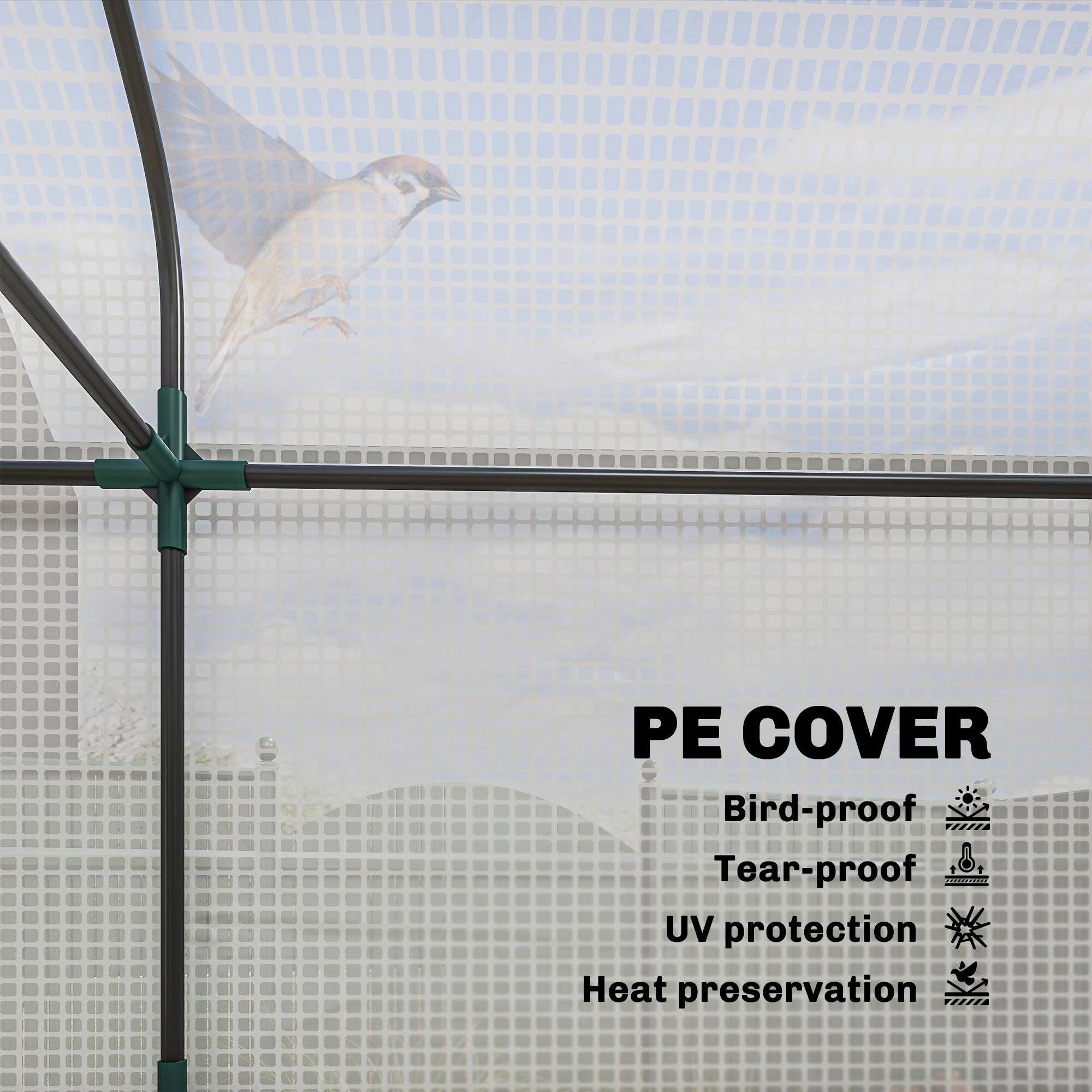 PE COVER  
Bird-proof  
Tear-proof  
UV protection  
Heat preservation