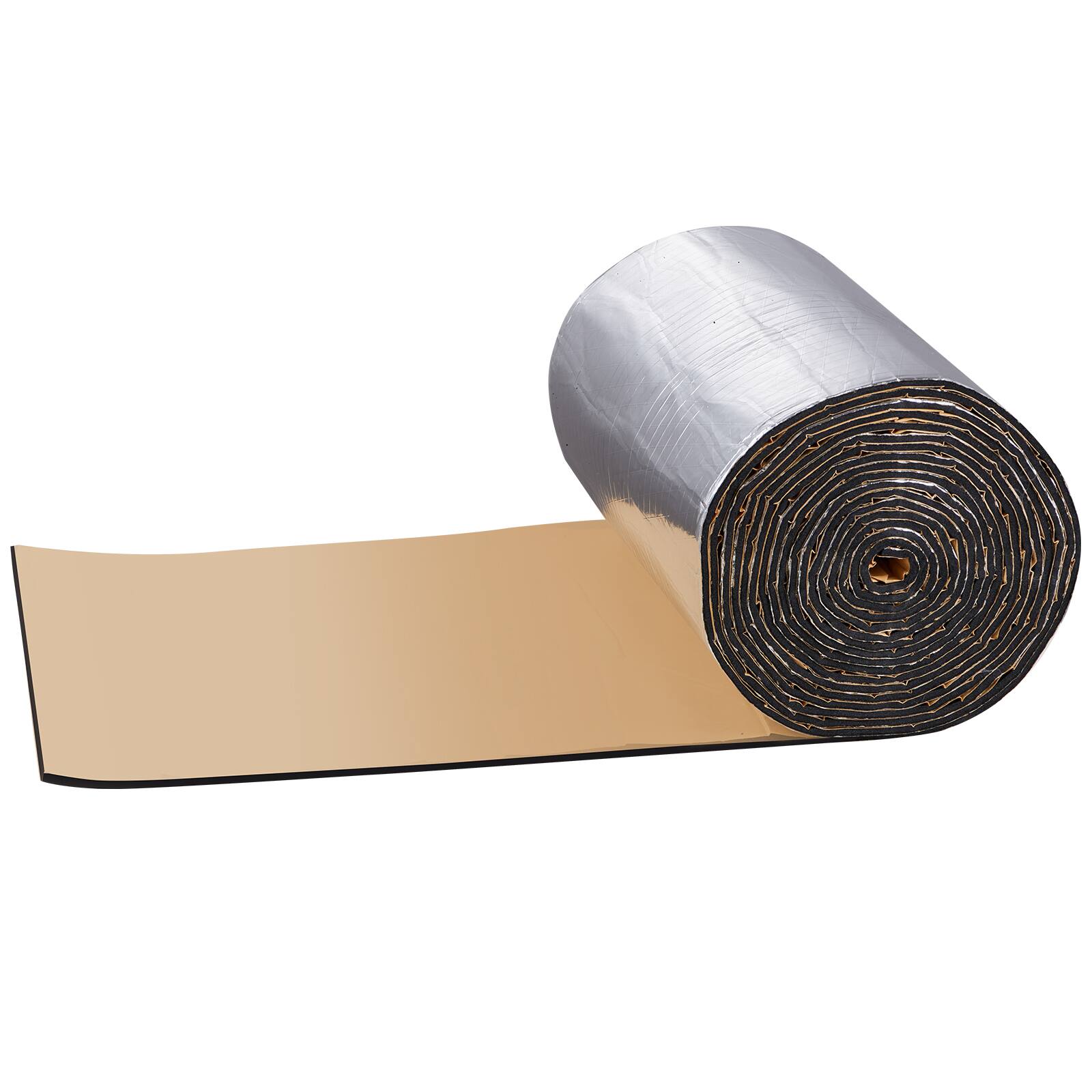 Alt View 5. VEVOR - Car Sound Deadening Mat, 200 mil 36 sqft Automotive Sound Deadener, High Density Foam Sound Deadener Material - Silver (Natural Aluminum).