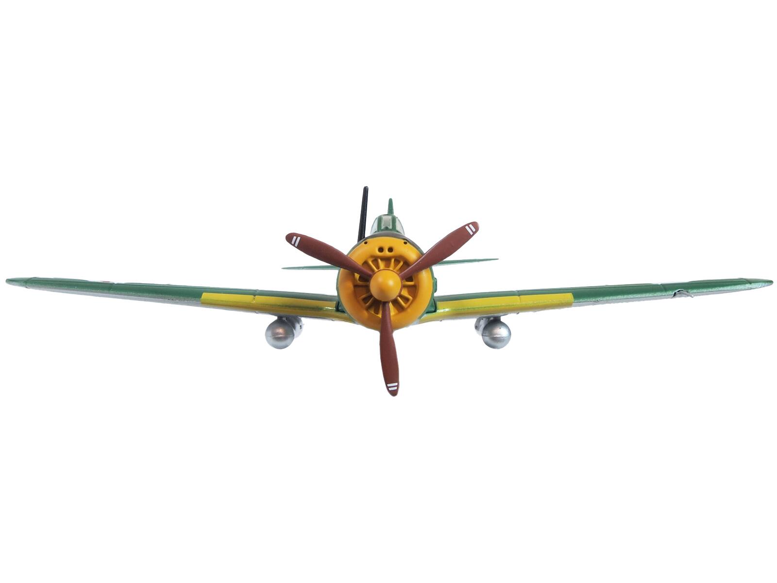 Alt View 2. Oxford Diecast - Nakajima Ki-43 Hayabusa Fighter Plane 50th Group, 2nd Squadron, (1942) 1/72 Diecast Model Airplane by Oxford Diecast.
