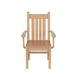 WestinTrends - Malibu Outdoor Patio Dining Armchair - Teak