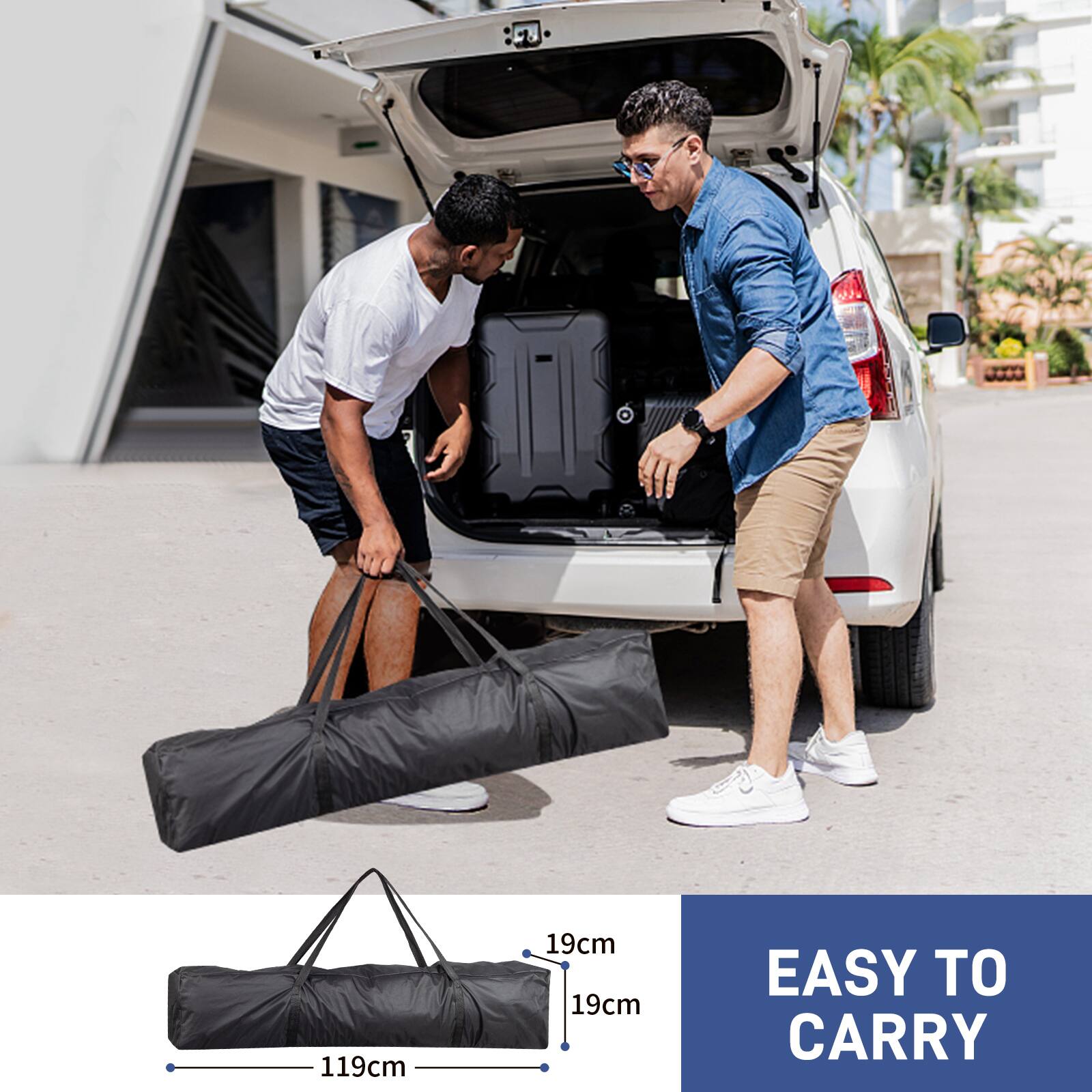 119cm  
19cm  
19cm  
EASY TO CARRY