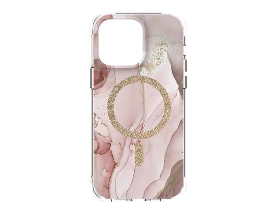 Front. Body Glove - Body Glove Karma Case with MagSafe Case for iPhone 6.7 Pro | Color: Marble Glitter - Marble Glitter.