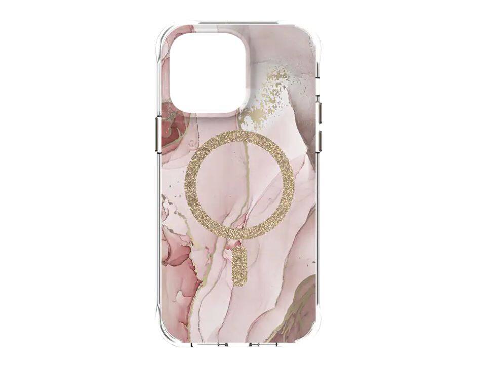 Front. Body Glove - Body Glove Karma Case with MagSafe Case for iPhone 6.7 Pro | Color: Marble Glitter - Marble Glitter.