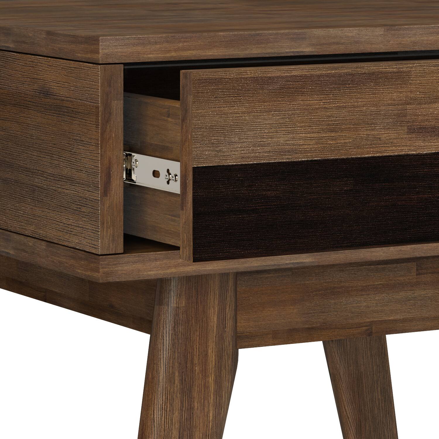 Alt View 14. Simpli Home - Clarkson End Table - Rustic Natural Aged Brown.