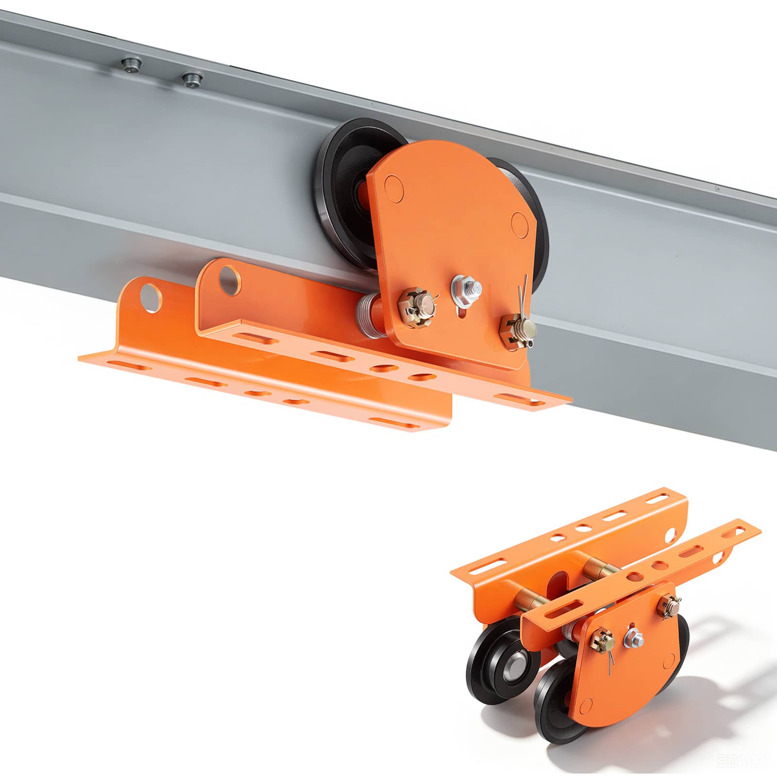 VEVOR - Electric Hoist Manual Trolley,2200 lbs/1 Ton Load for PA600 PA700 PA800 PA900 PA1000, Push Beam Trolley with Dual Wheels - Orange price history on PriceWatchPro