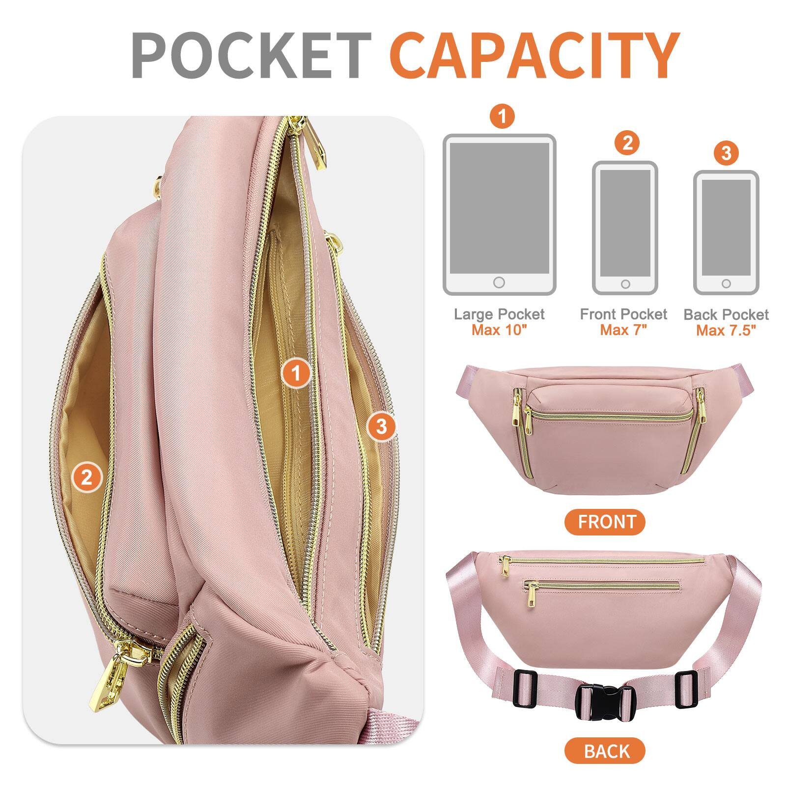 POCKET CAPACITY

1. Large Pocket Max 10"
2. Front Pocket Max 7"
3. Back Pocket Max 7.5"

FRONT
BACK