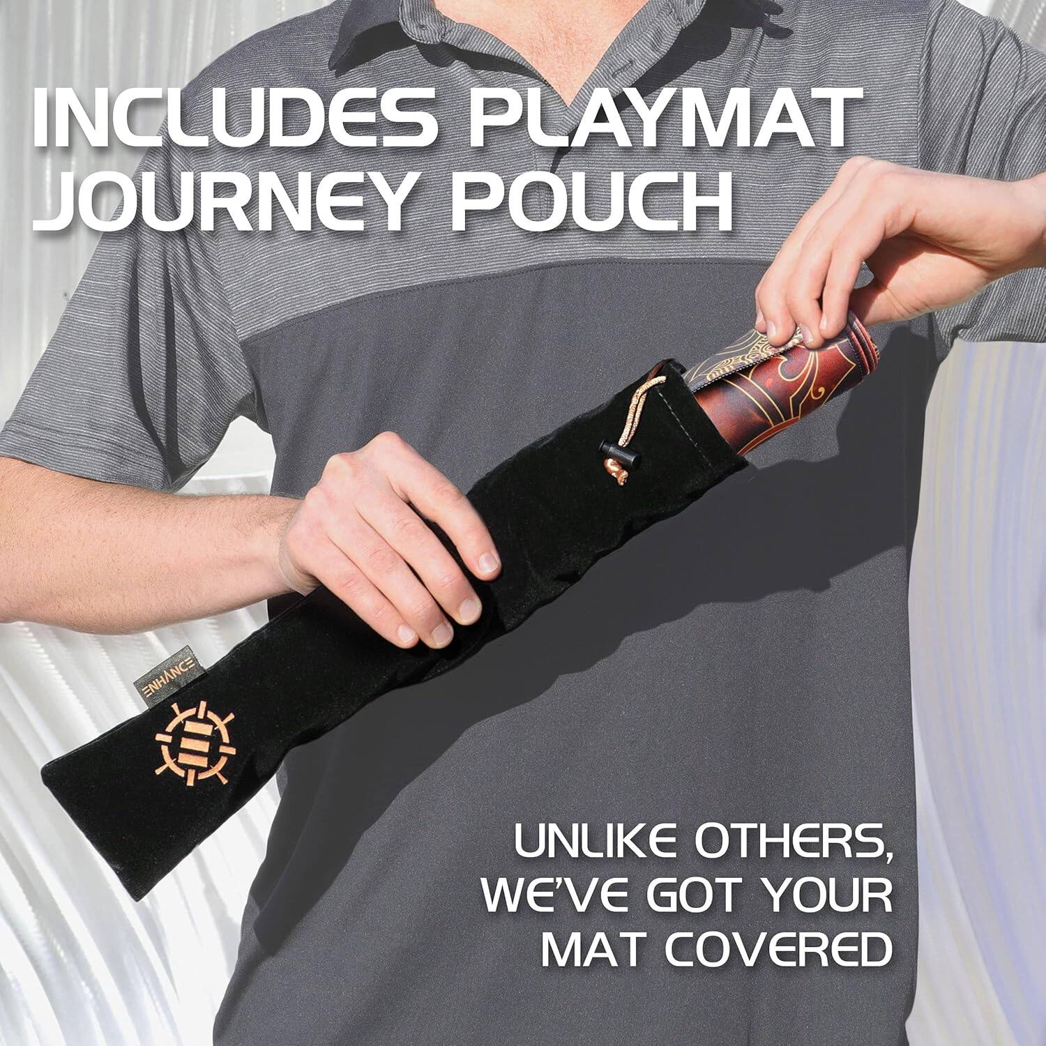 Includes Playmat Journey Pouch. Enhance your mat covered.